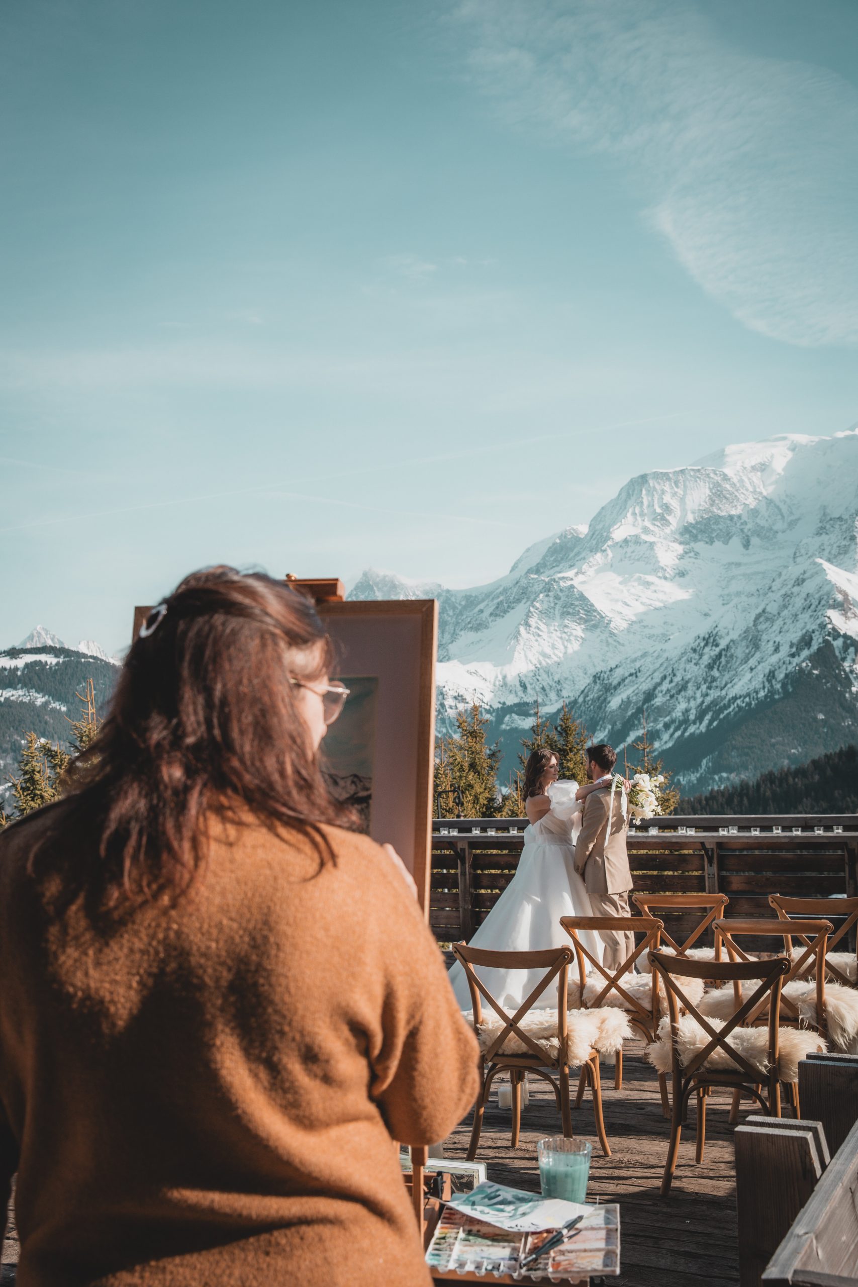 live painting à la montagne